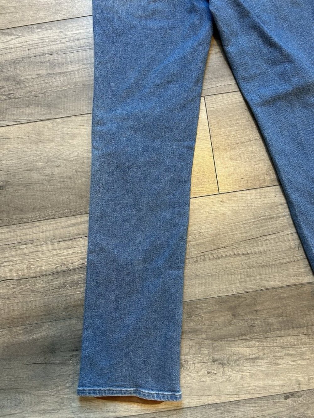 Good American Women's Jeans Icon Mixed Media Denim Faux Suede Size 4/27 western - Picture 10 of 11